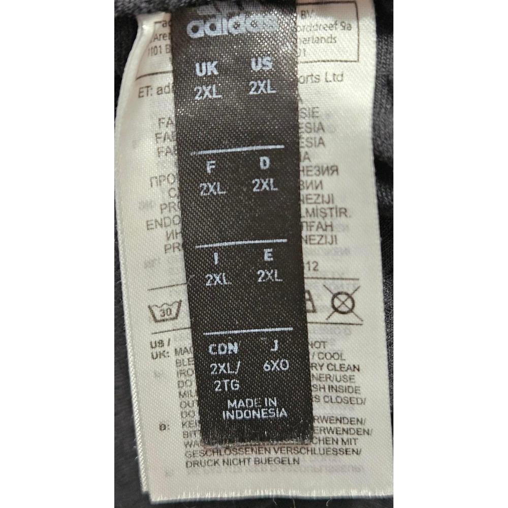 Adidas Mens Climalite Soccer Training‎ Pants Black Ankle Zip CY9626 Size 2XL - Picture 3 of 7